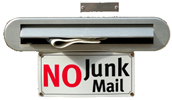 No  junk mail sign